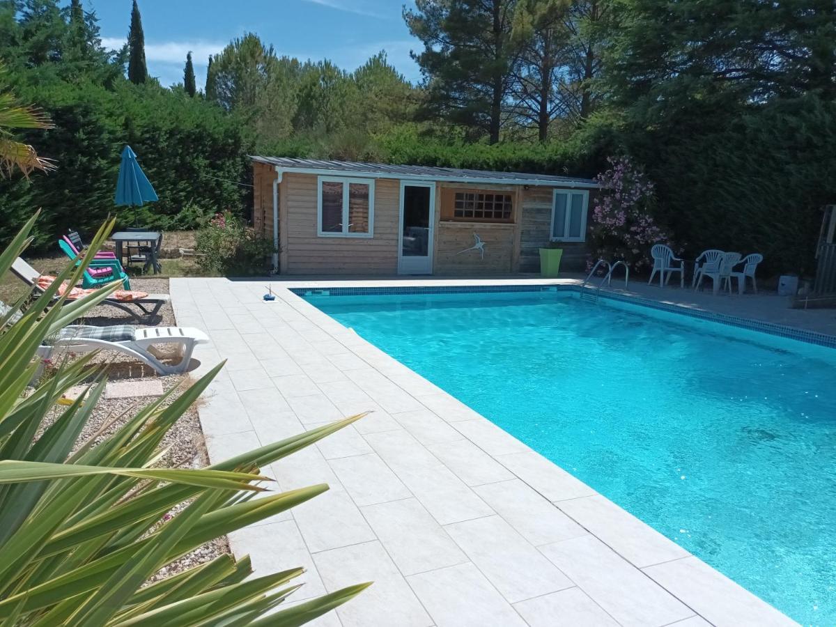 Chalet Banane Devant Piscine, A 6Km Du Festival De Piano De La Roque D'Antheron Rognes Exteriör bild