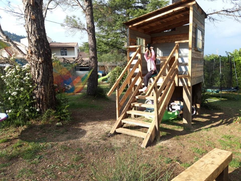 Chalet Banane Devant Piscine, A 6Km Du Festival De Piano De La Roque D'Antheron Rognes Exteriör bild